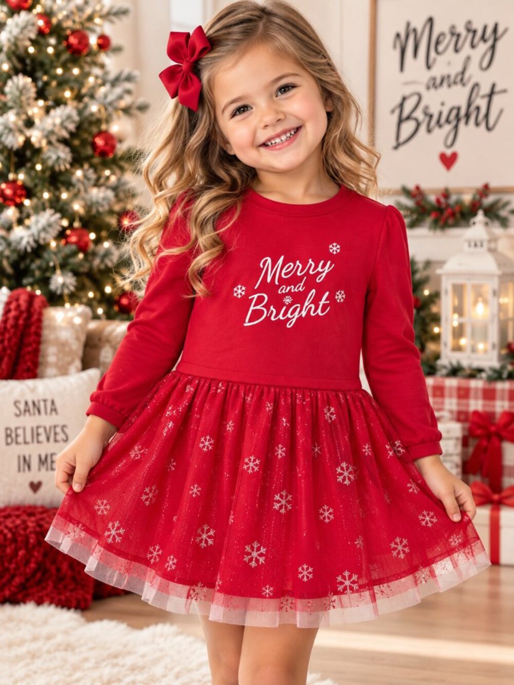 Carter’s 2T Merry & Bright Christmas Tulle Snowflake Dress NWT